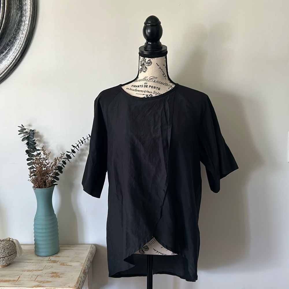Kate Spade Saturday Silk Blend Nursing Friendly Split Front Top Women's size S